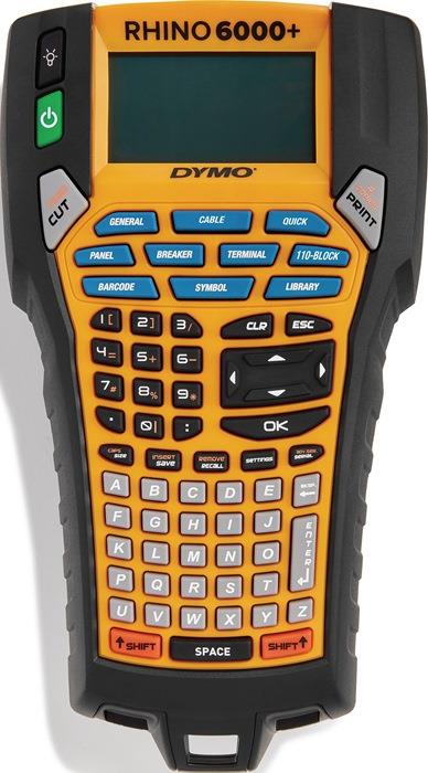 Beschriftungsgerät Rhino 6000+ Schriftbandbreiten 6, 9, 12, 19, 24 mm Kofferset Breite 137 mm x Länge 246 mm DYMO