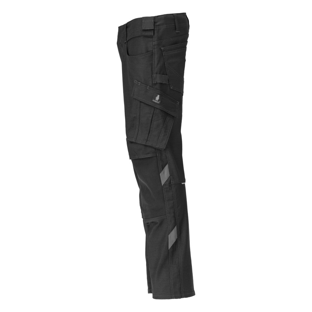 Hose mit Knietaschen UNIQUE Schwarz 82C50