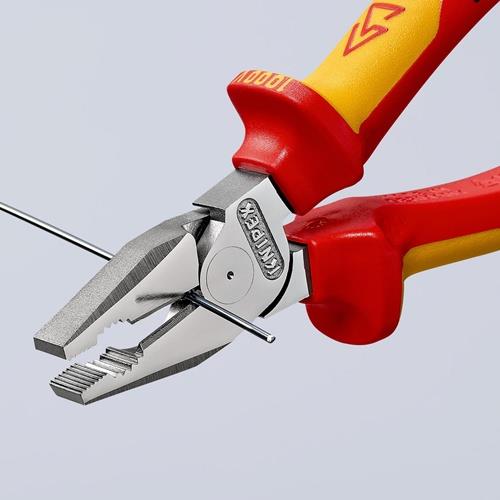 Kraftkombizange L.180mm verchr.Mehrkomp.-Hüllen VDE KNIPEX