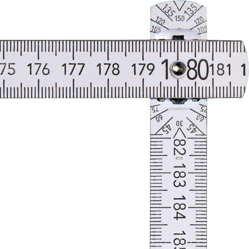 Gliedermaßstab L.2m B.16mm mm/cm EG III Buche weiß BMI