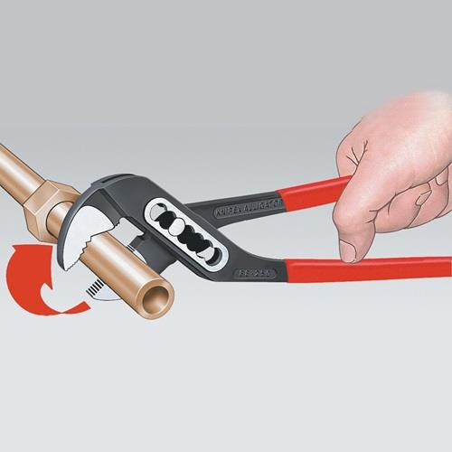 Wasserpumpenzange Alligator® XL L.400mm Spann-W.95mm pol.Ku.-Überzug KNIPEX