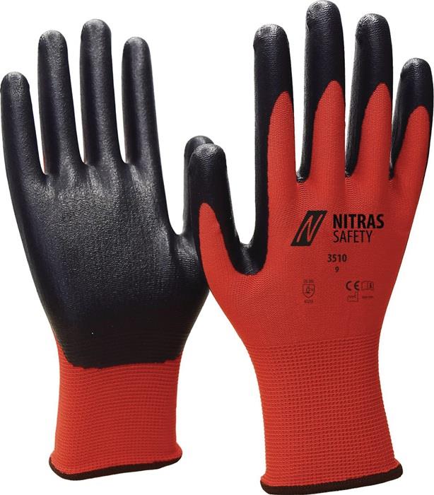 Handschuhe Nitril Foam EN 388 PSA Kategorie II 10 240 mm