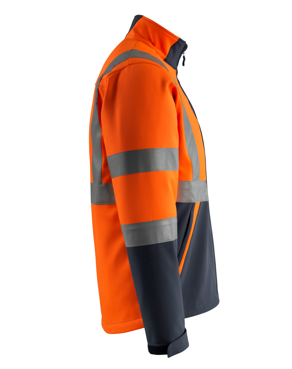 Softshelljacke SAFE LIGHT Hi-vis Orange/Schwarzblau L