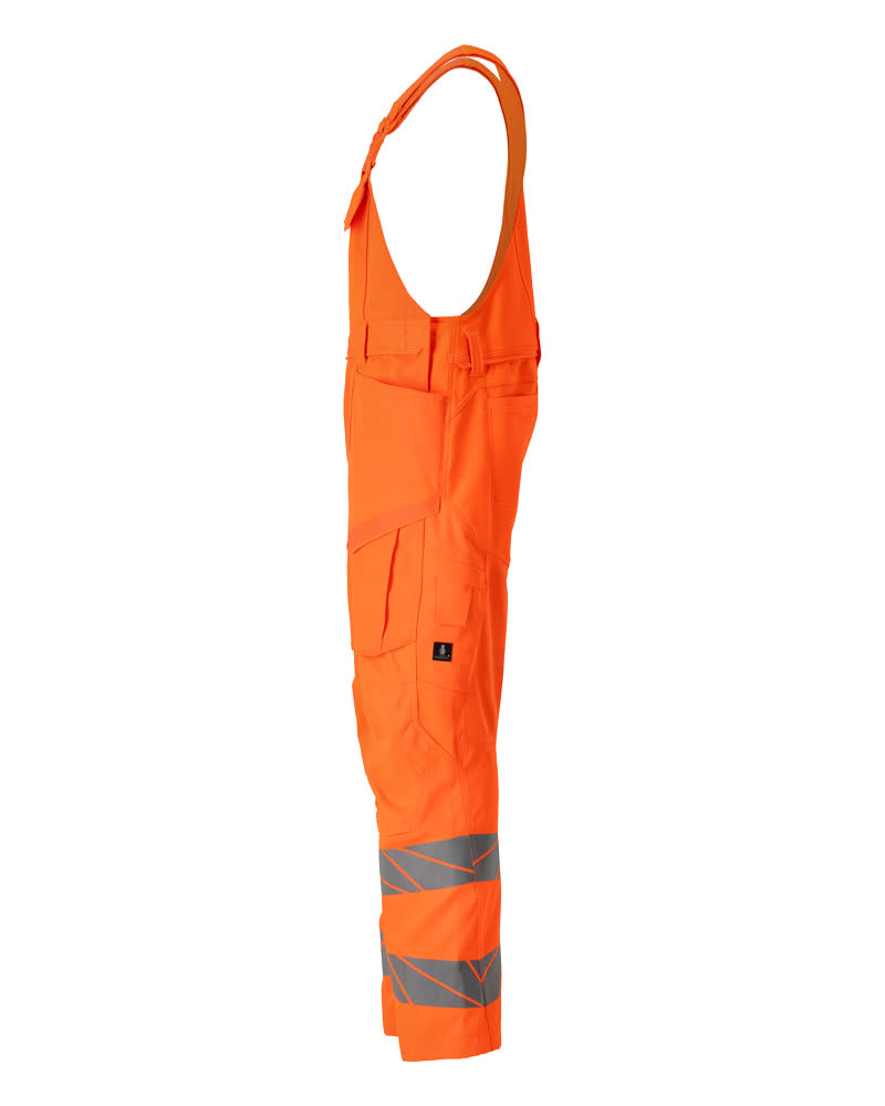Latzhose mit Knietaschen ACCELERATE SAFE Hi-vis Orange 76C48