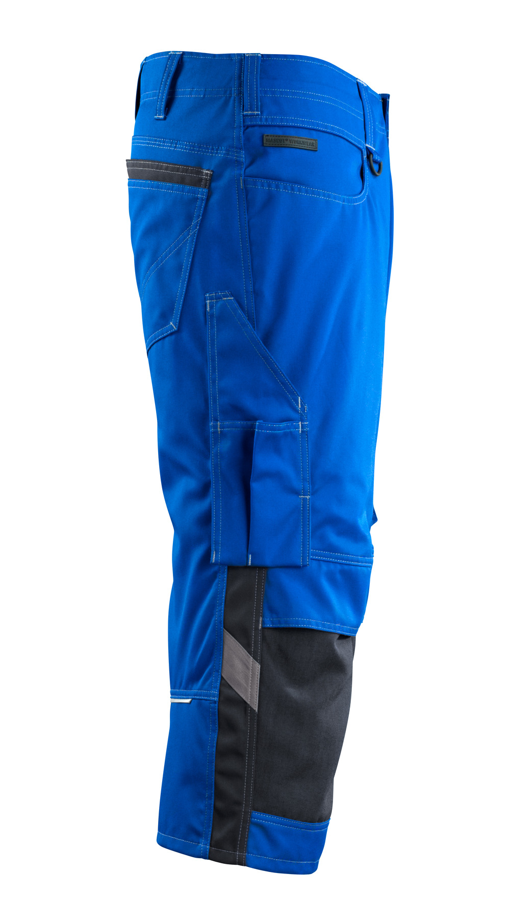 Dreiviertel-Hose mit Knietaschen UNIQUE Kornblau/Schwarzblau C47