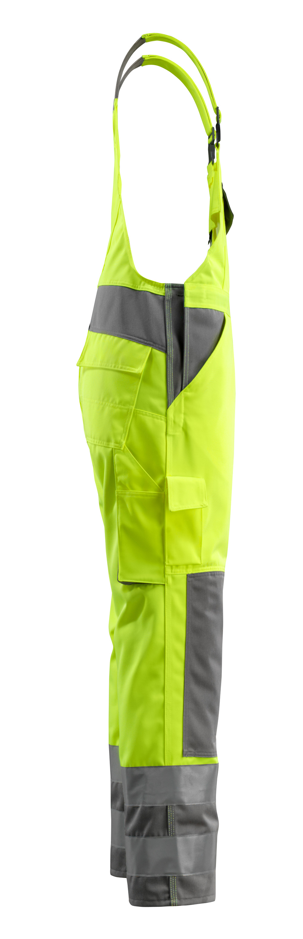 Latzhose mit Knietaschen SAFE COMPETE Hi-vis Gelb/Anthrazit 82C46