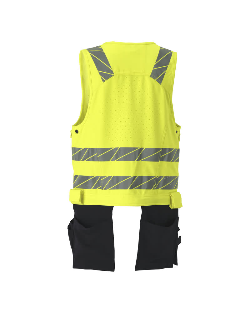 Werkzeugweste ACCELERATE SAFE Hi-vis Gelb/Schwarzblau L