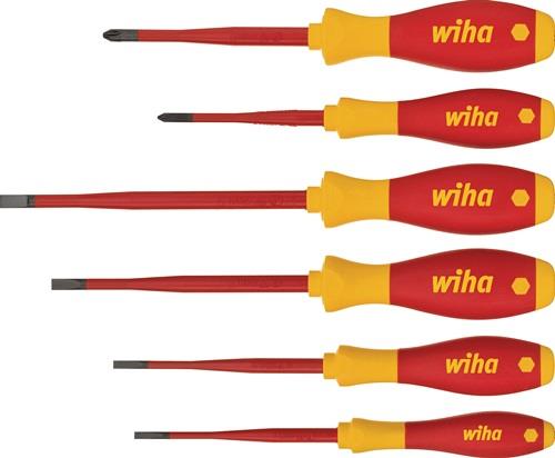 Schraubendrehersatz 3201 ZK6 6-tlg.Schlitz/PZD slim fix VDE WIHA