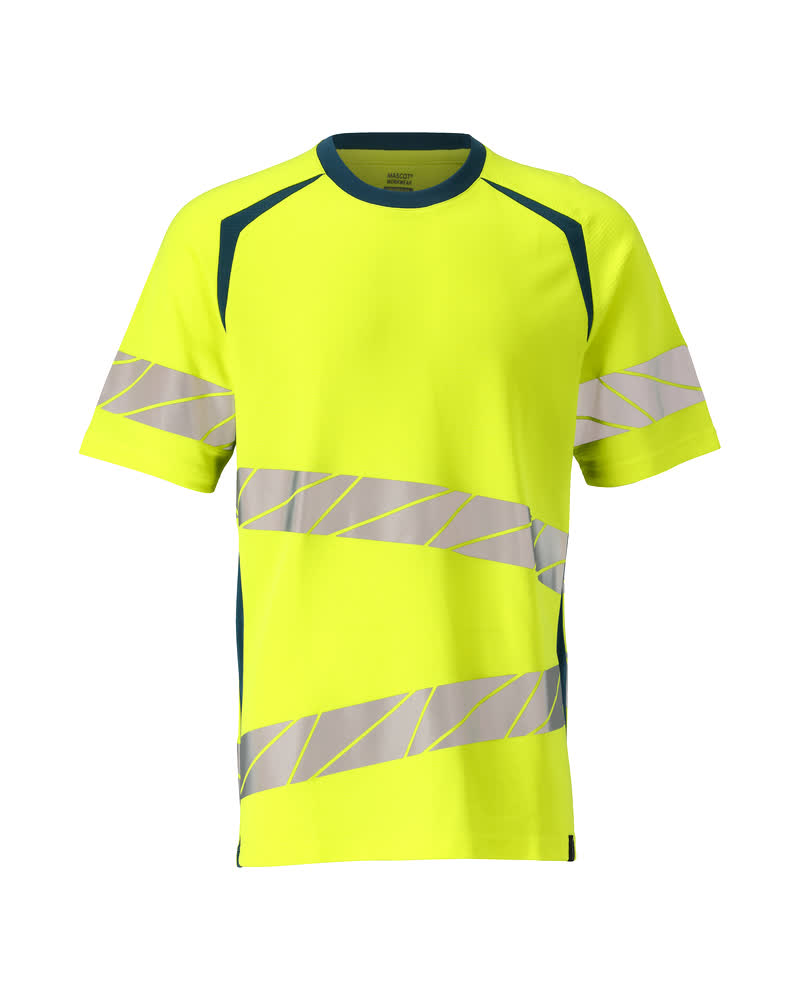 T-Shirt ACCELERATE SAFE Hi-vis Gelb/Dunkelpetroleum 4XLONE