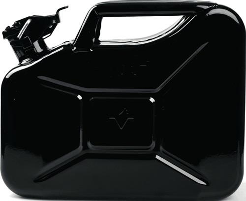 Kraftstoffkanister 10l Schwarz RAL 9005 Stahlbl.0,9mm L345xB165xH275mm VALPRO