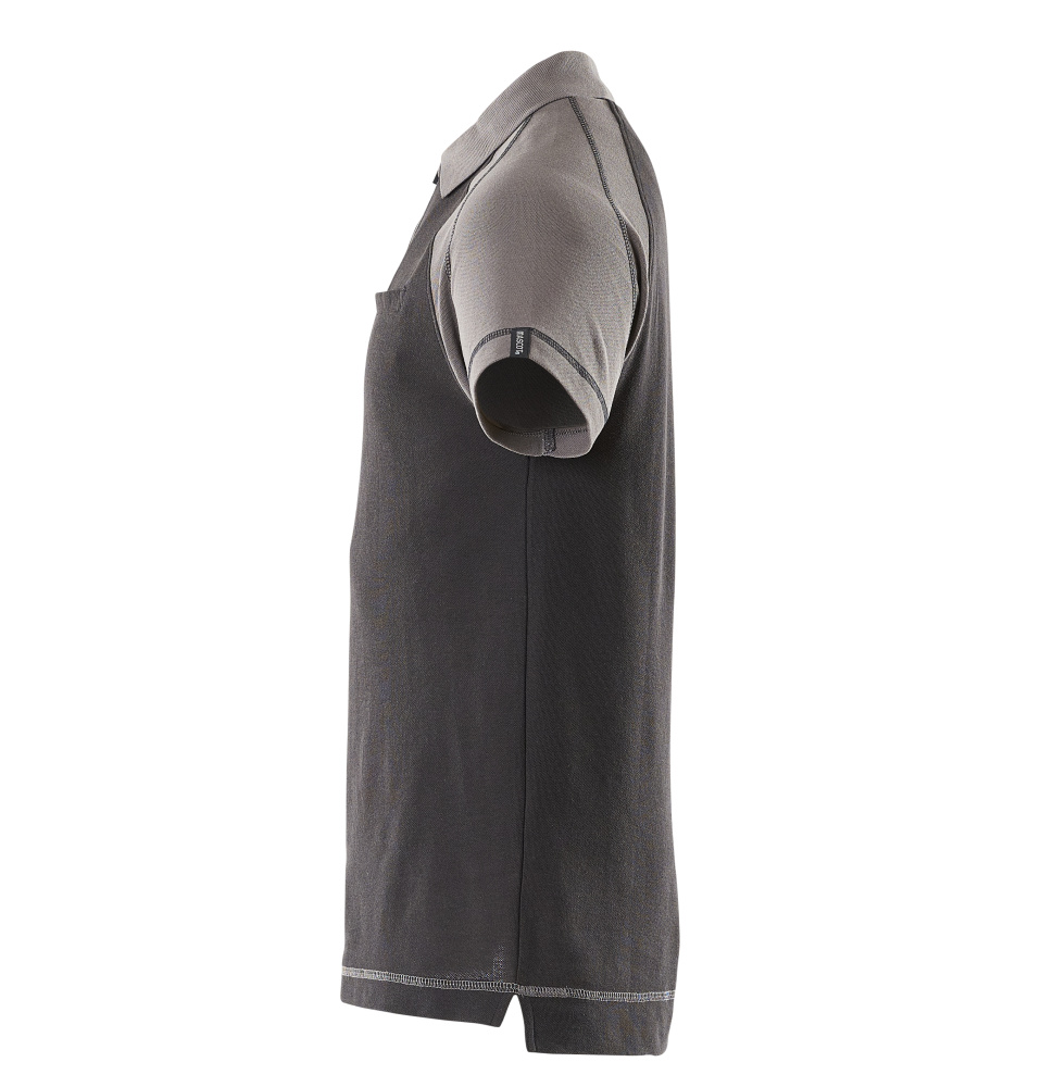 Polo-Shirt mit Brusttasche IMAGE Schwarz/Anthrazit L