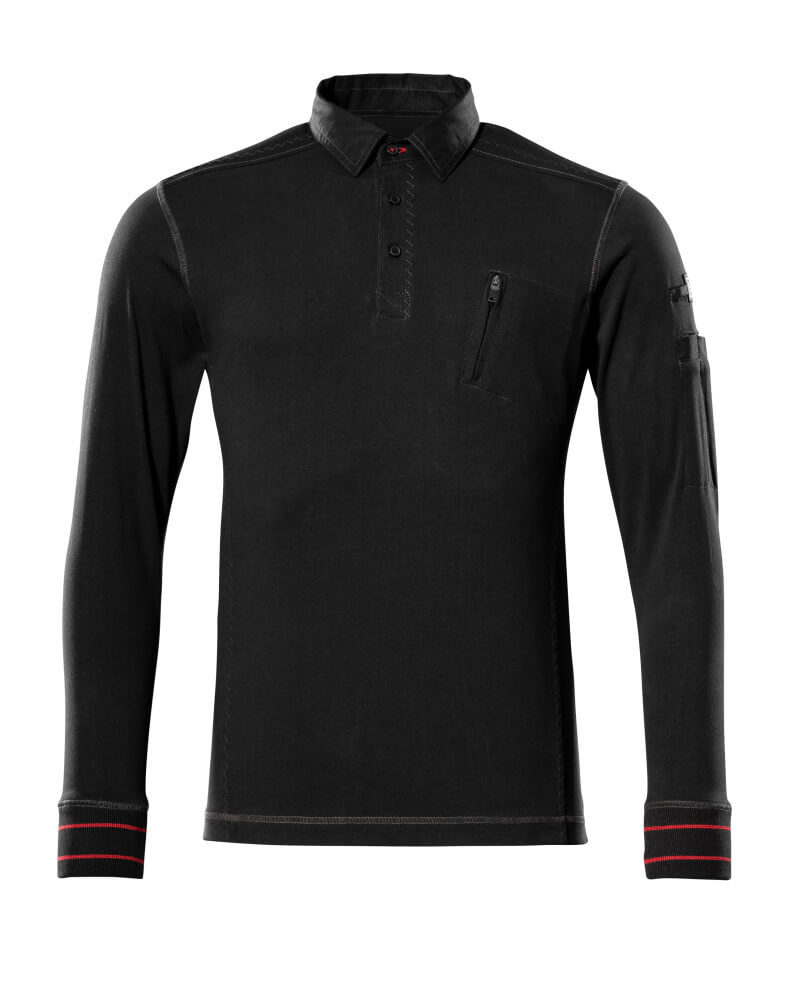 Polo-Sweatshirt FRONTLINE Schwarz S
