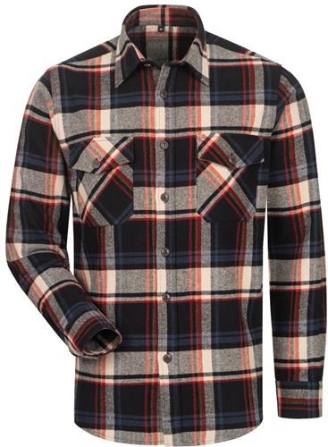 Hemd TURRELL Gr.L schwarz/marine/beige/rot kariert CRAFTLAND