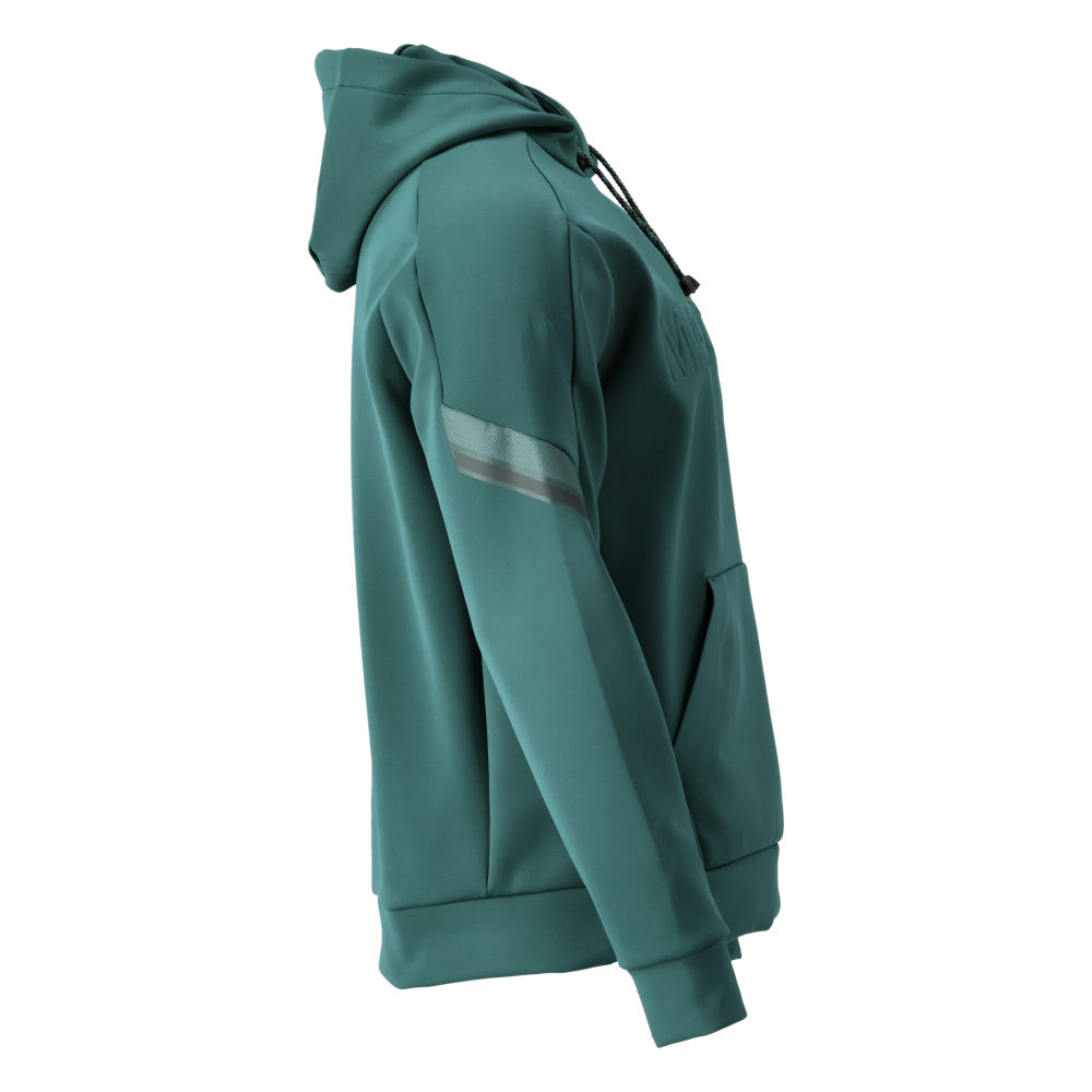 Fleece Kapuzenpullover CUSTOMIZED Waldgrün XL