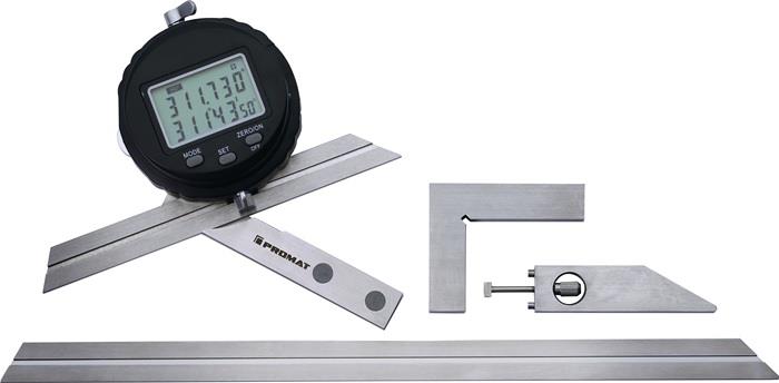 Winkelmesser Schienenlänge 150/300 mm Ablesung 0,005 °10 ′ digital PROMAT