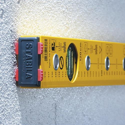 Wasserwaage 70 Electric 120cm Alu.gelb ± 0,5mm/m STABILA