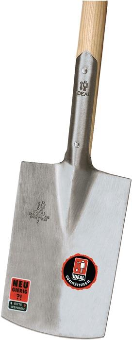 Gärtnerspaten IDEAL mit Eschen-T-Stiel 285 x 185 / 180 mm IDEAL