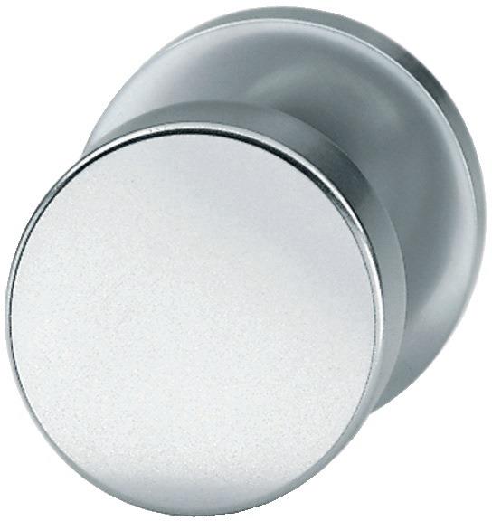 Türknopf 23 0829 0005 Aufnahme 8 mm gerade Aluminium F1 / naturfarbig 50 mm 0105