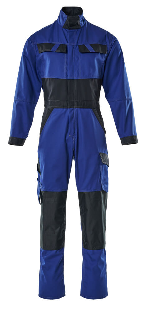 Overall mit Knietaschen LIGHT Kornblau/Schwarzblau 2XL