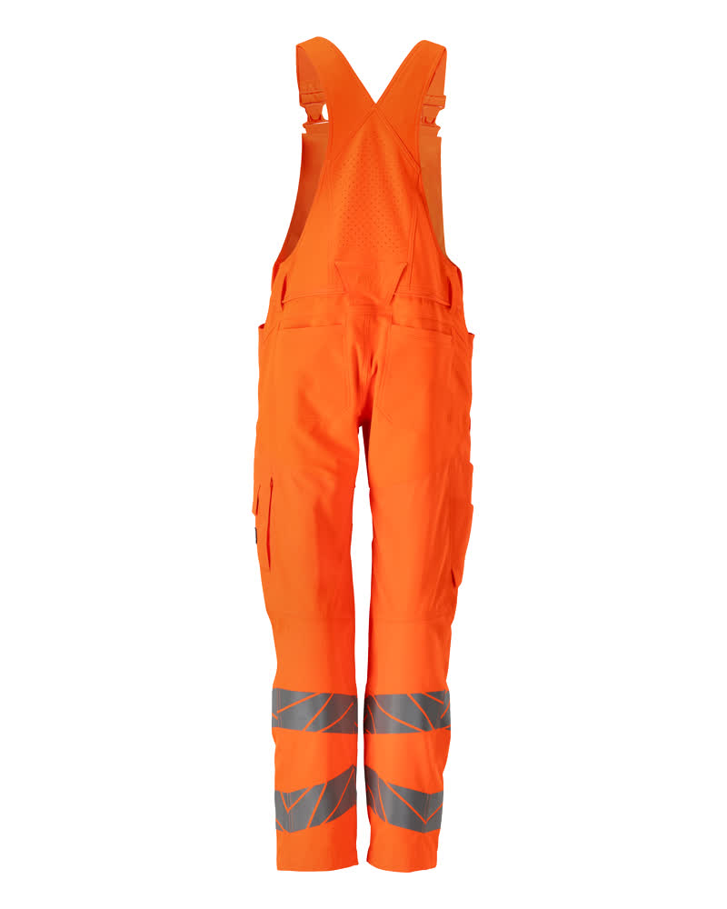 Latzhose mit Knietaschen ACCELERATE SAFE Hi-vis Orange 76C48
