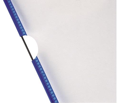 Sichttafel PVC m.Drahtrahmen ku.-ummantelt blau DIN A4 reflexionsfrei 10St./Btl.