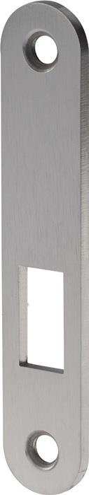 Schließblech S413 Edelstahl matt Schloss 0371, 0372, 0353, 0375 abgerundet