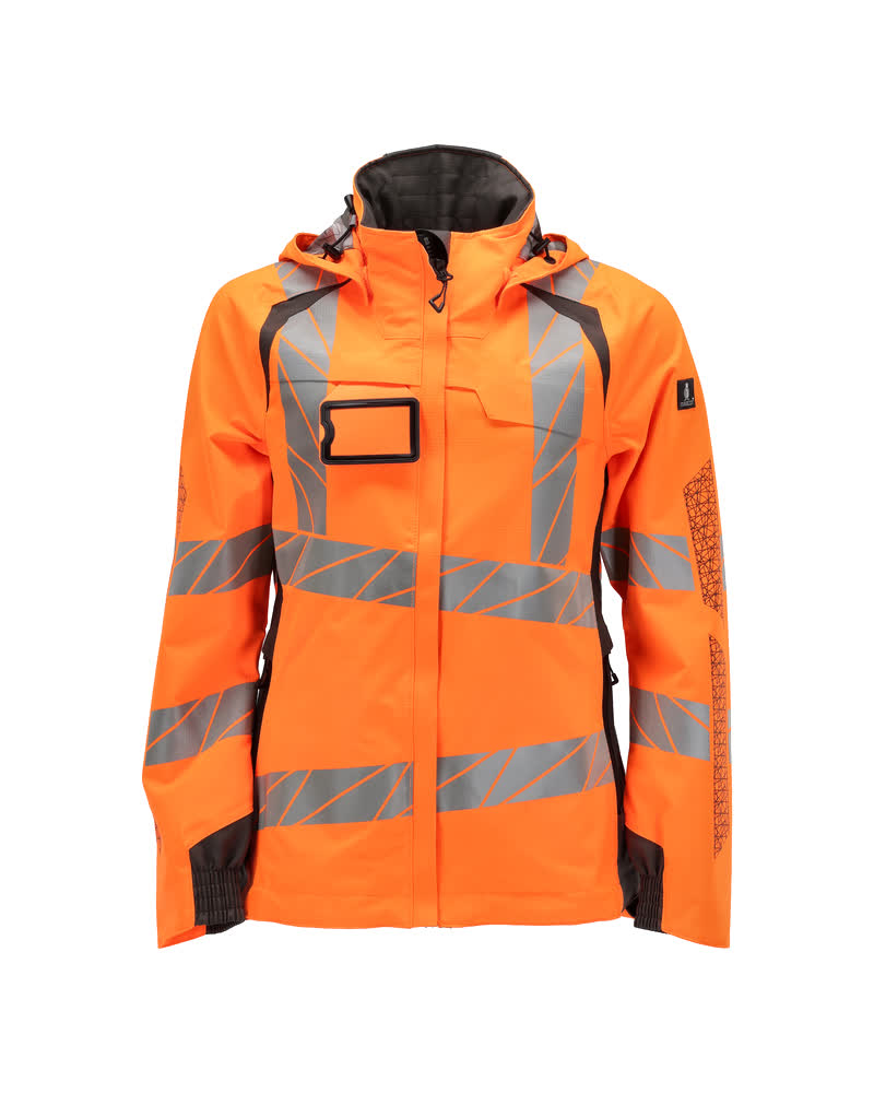 Damen-Passform Hardshelljacke ACCELERATE SAFE Hi-vis Orange/Dunkelanthrazit L