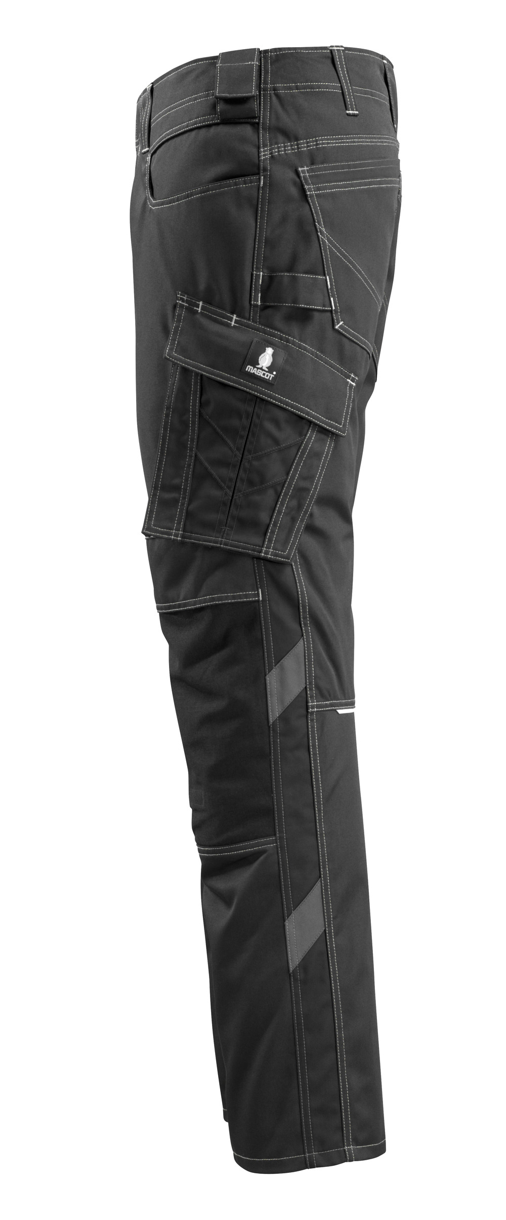 Hose mit Knietaschen UNIQUE Schwarz 76C46