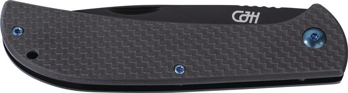 Taschenmesser Heftlänge 113 mm Klingenlänge 90 mm Länge geöffnet 203 mm rostfrei Carbon-Griffschale HERBERTZ