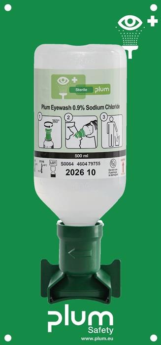 Augenspülstation 0,5 l HxBxTca. Haltbarkeit 3 Jahre(ungeöffnete Flasche) PLUM