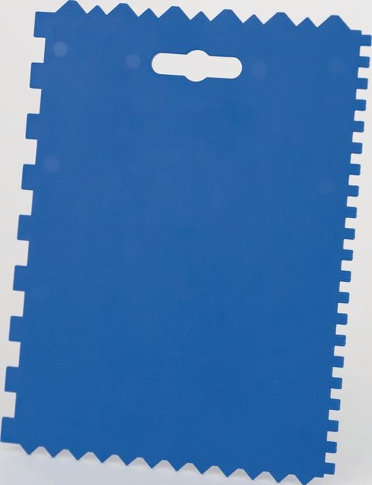 Kleberspachtel Länge 177 mm Breite 130 mm Zahnung 4 x 4 x 4 / 8 x 8 x 8 mm Kunststoff (PP)