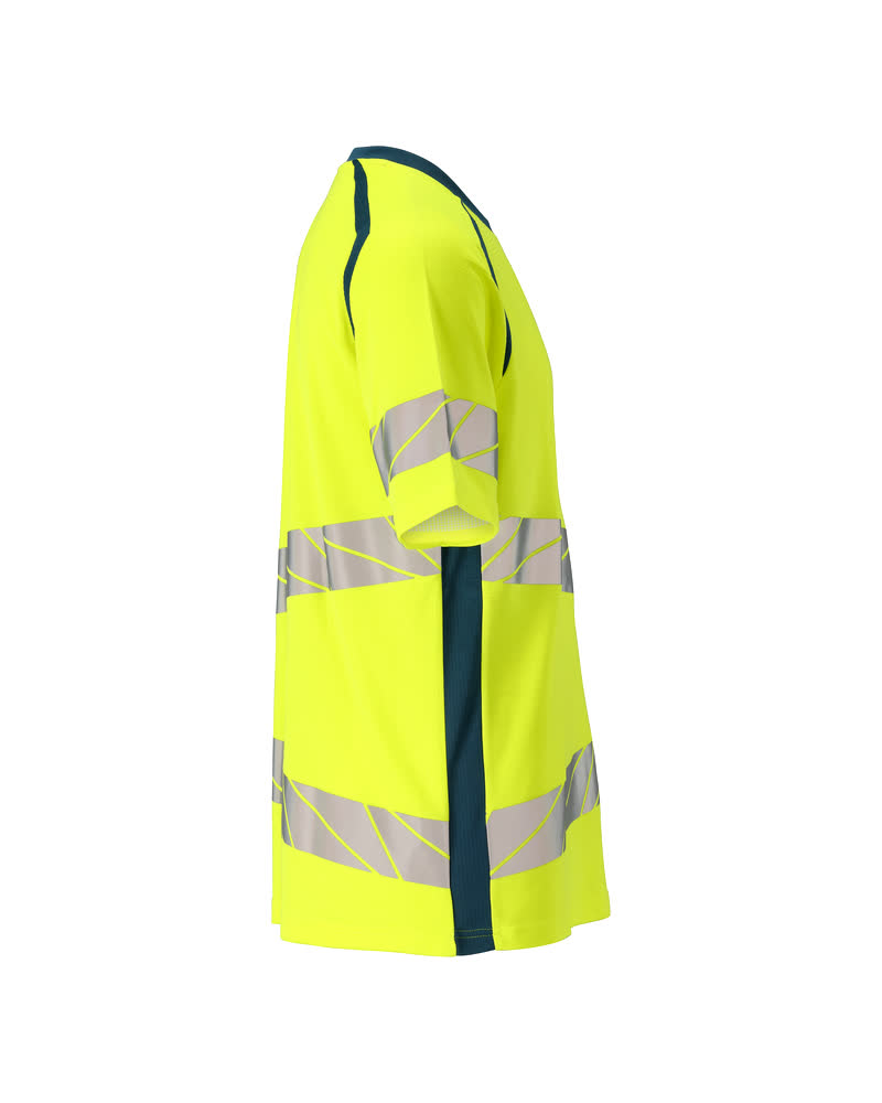 T-Shirt ACCELERATE SAFE Hi-vis Gelb/Dunkelpetroleum 4XLONE