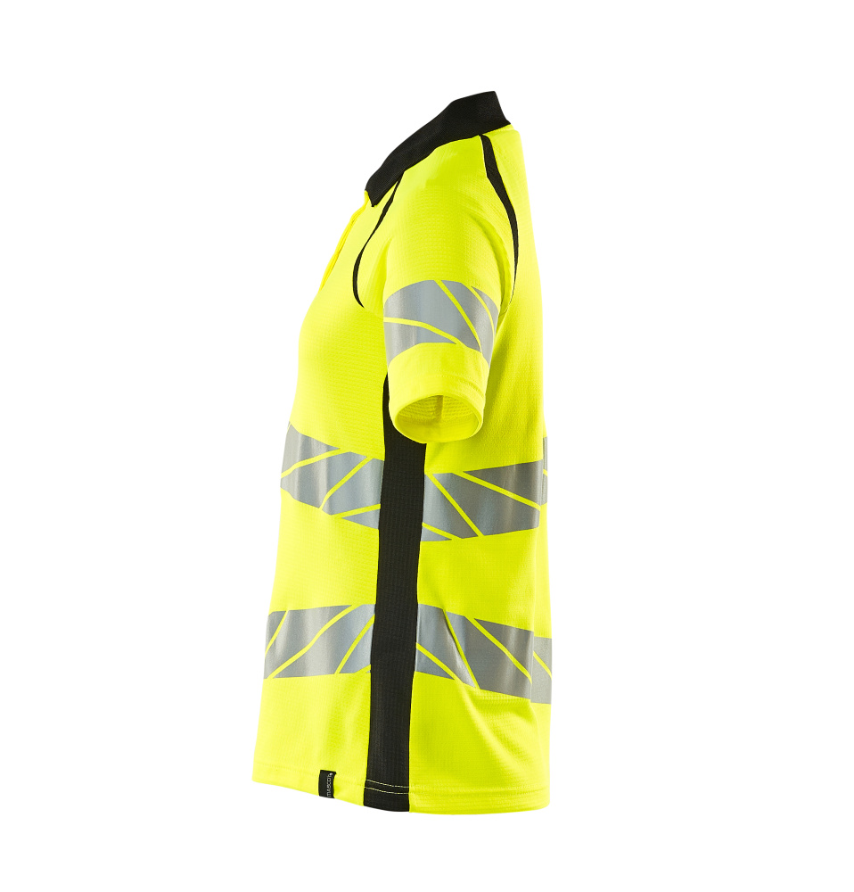 Damen-Passform Polo-Shirt ACCELERATE SAFE Hi-vis Gelb/Schwarz L  ONE