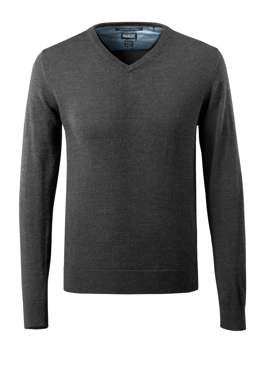 Strickpullover FRONTLINE Dunkelanthrazit/Hellgrau-meliert 3XL