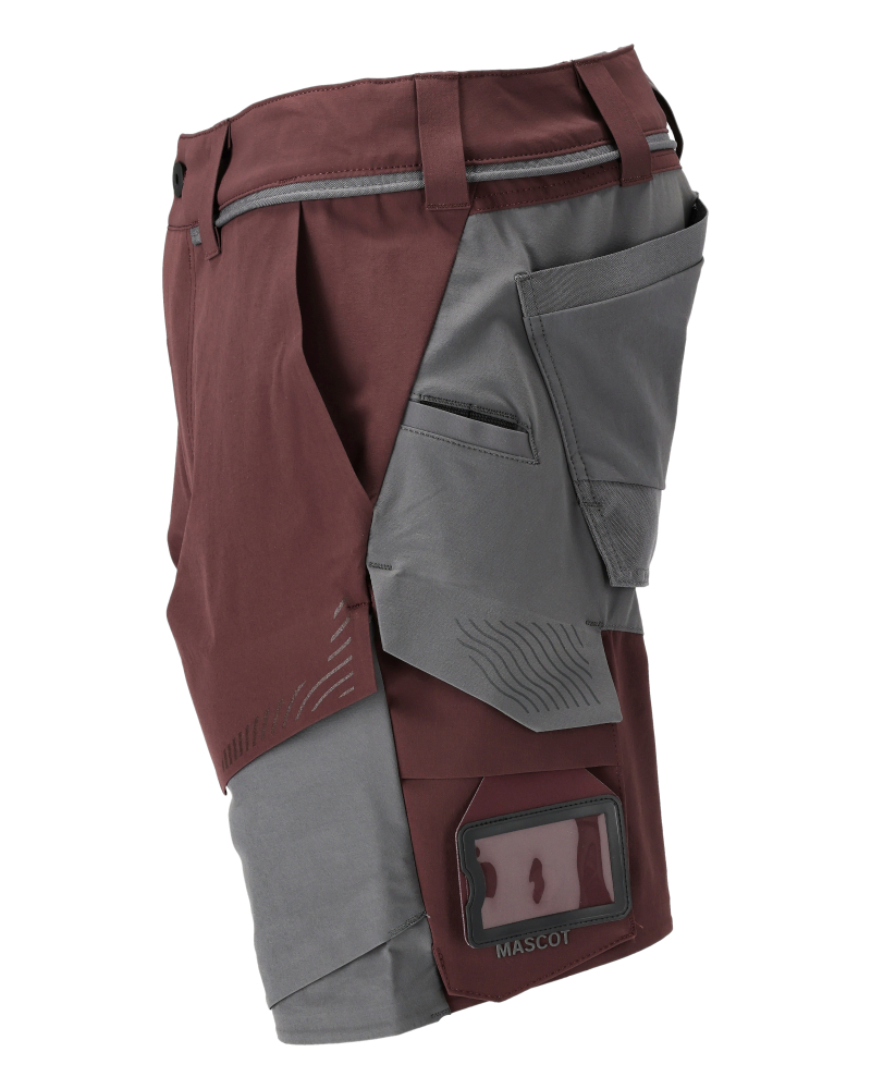 Shorts CUSTOMIZED Bordeaux/Anthrazitgrau 24C44