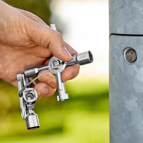 Schaltschrankschlüssel TwinKey® 6 Funktionen m.Magnet Verb.KNIPEX
