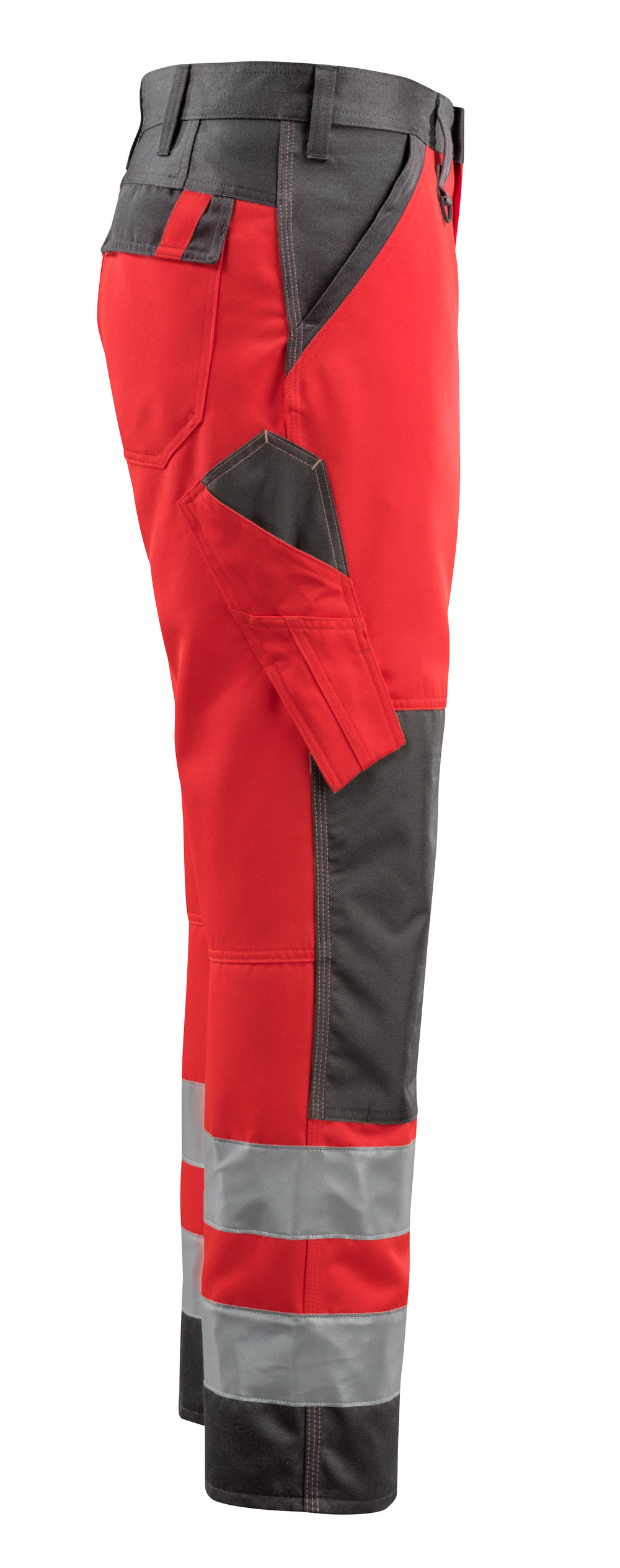 Hose mit Knietaschen SAFE LIGHT Hi-vis Rot/Dunkelanthrazit 76C52