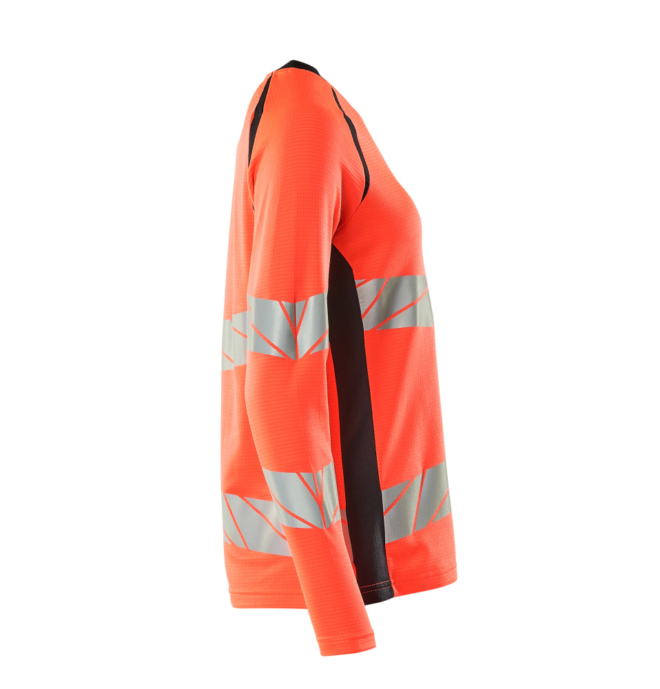 Damen-Passform Langarmshirt ACCELERATE SAFE Hi-vis Rot/Schwarzblau 3XLONE