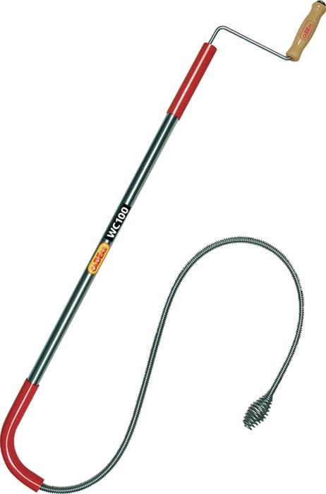 WC-Reinigungsgerät WC100 Länge 90 cm Wellen-Ø 11 mm Spiralen-Ø 11 mm Krallen-Ø 30 mm Drahtstärke Ø 2,5 mm einlagig CABERE