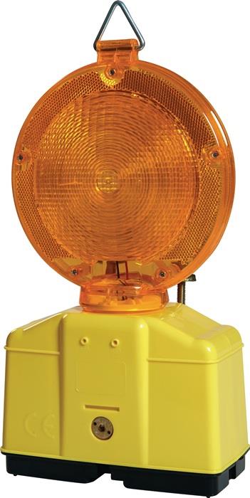 Baustellenwarnleuchte doppelseitiger Lichtaustritt gelb