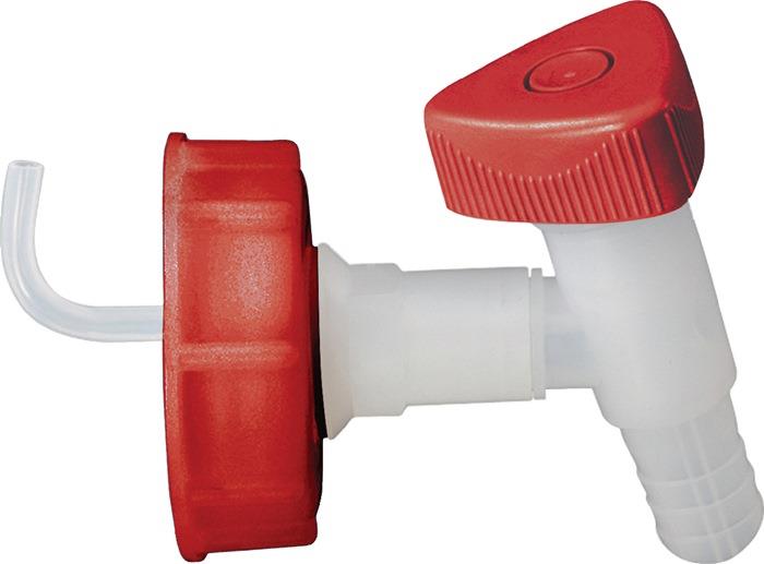 Auslaufhahn HD-PE 19 mm Verschraubung DIN 60/61 HÜNERSDORFF