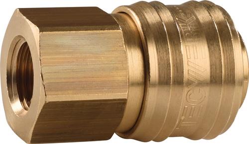 Schnellver.Kup.DN 7,2,IG MS blk Gew.G 1/2 Zoll 19,17mm TECWERK