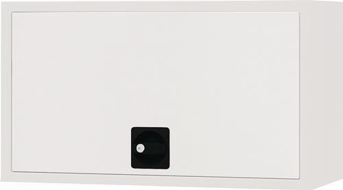 Hängeschrank H400xB700xT310mm Vollblechtür lichtgrau/lichtgrau