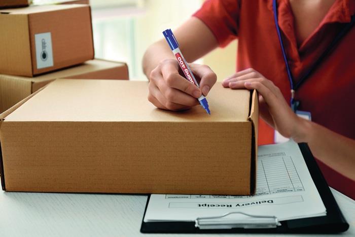 Permanentmarker 400 Strichbreite 1 mm Rundspitze blau