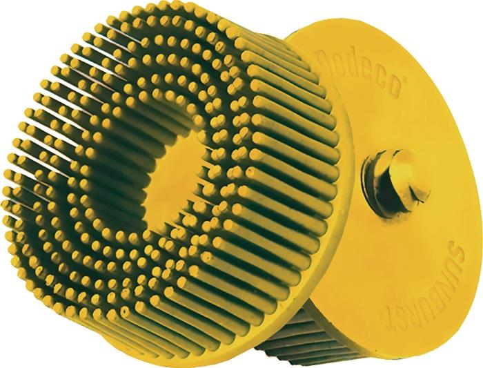 Radialbürstenscheibe 51 mm 51 80 A80 COARSE 25000 min-¹ gelb