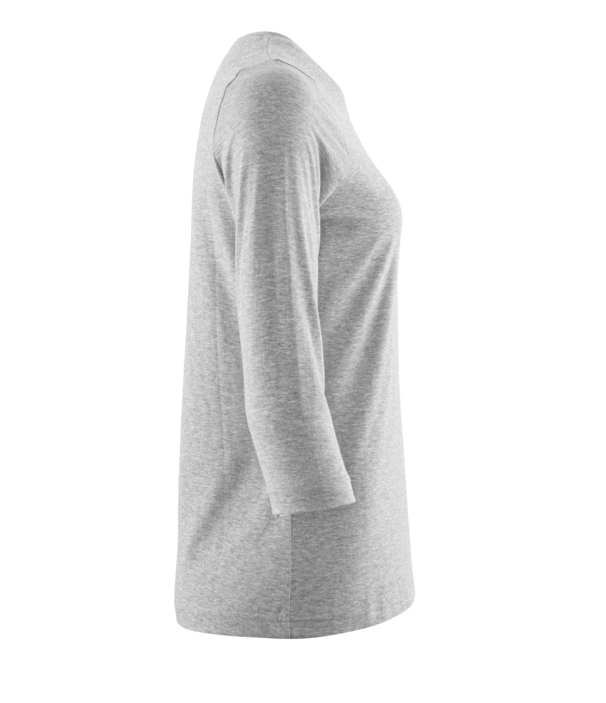 Damen-Passform T-Shirt CROSSOVER Grau-meliert 3XLONE