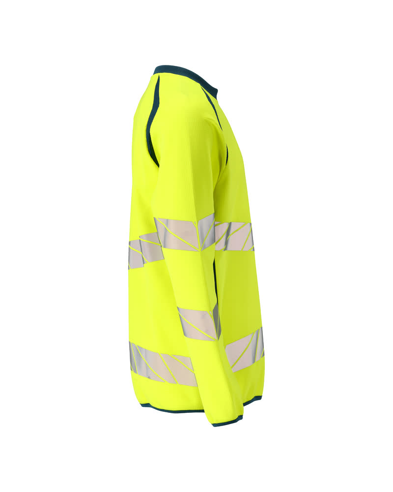 Sweatshirt ACCELERATE SAFE Hi-vis Gelb/Dunkelpetroleum XL ONE
