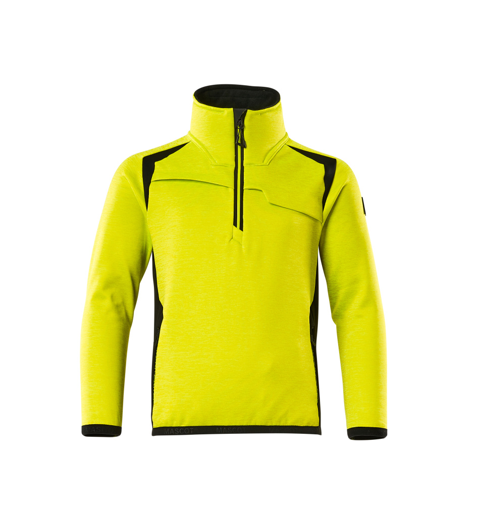 Fleecejacke für Kinder ACCELERATE SAFE Hi-vis Gelb/Schwarz 152