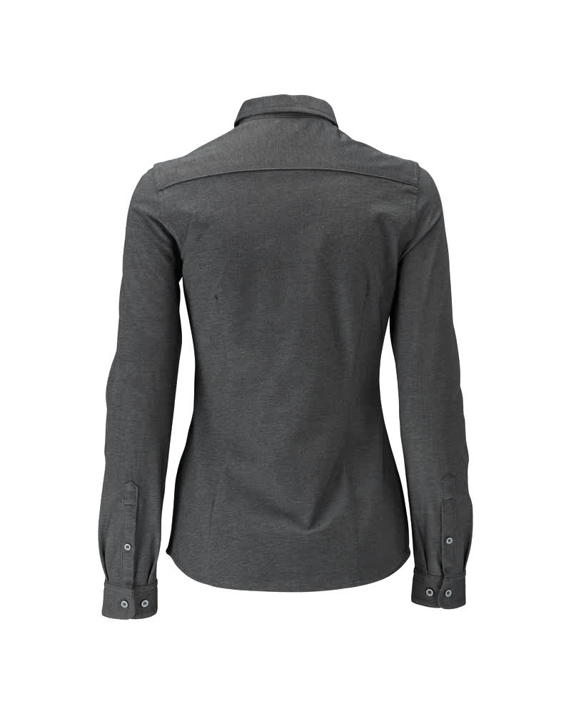 Damen-Passform Hemd FRONTLINE Dunkelanthrazit/Hellgrau-meliert 34