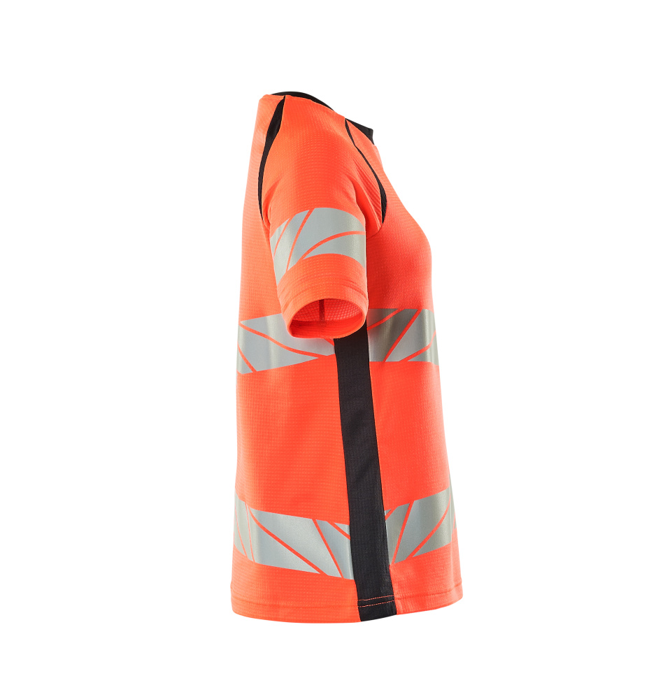 Damen-Passform T-Shirt ACCELERATE SAFE Hi-vis Rot/Schwarzblau 5XLONE